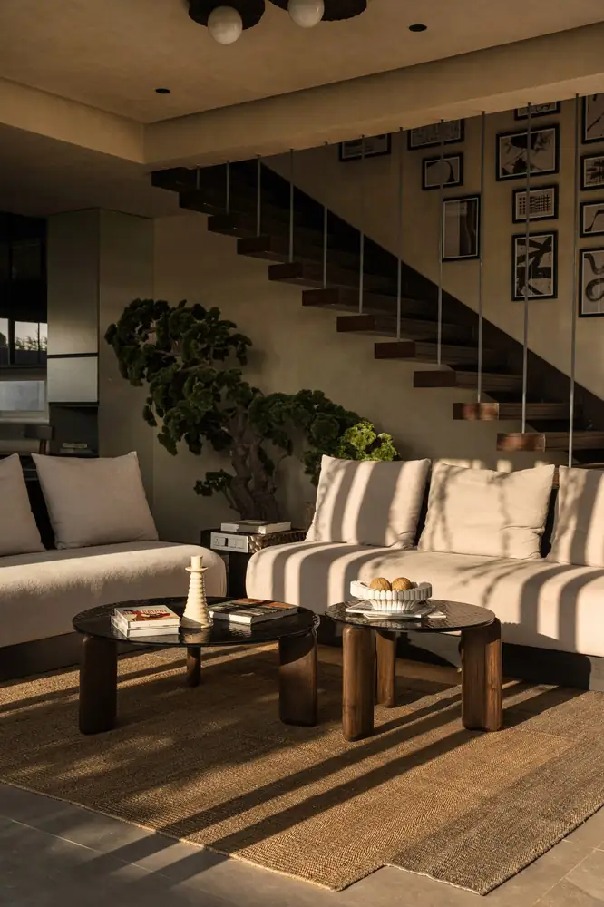 Living room interior — material study
